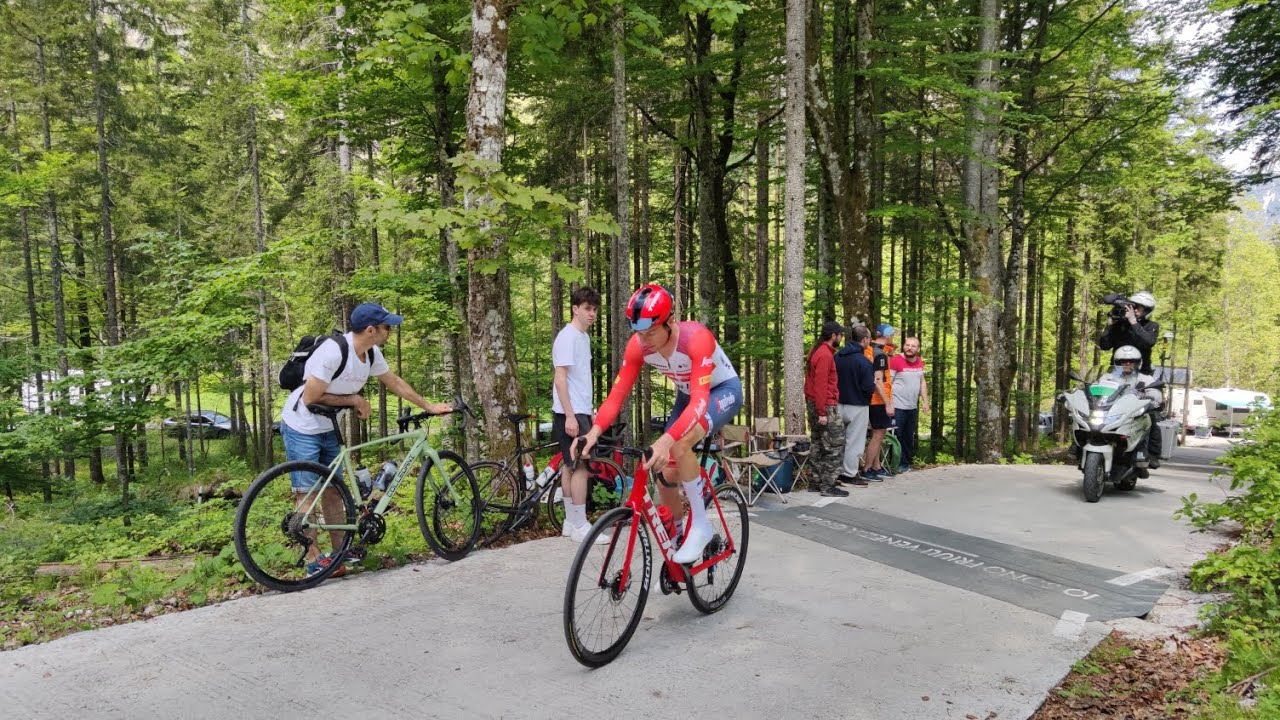Giro d'Italia 2023 tappa Tarvisio - Monte Lussari (cronoscalata) (rientro moto alla partenza)