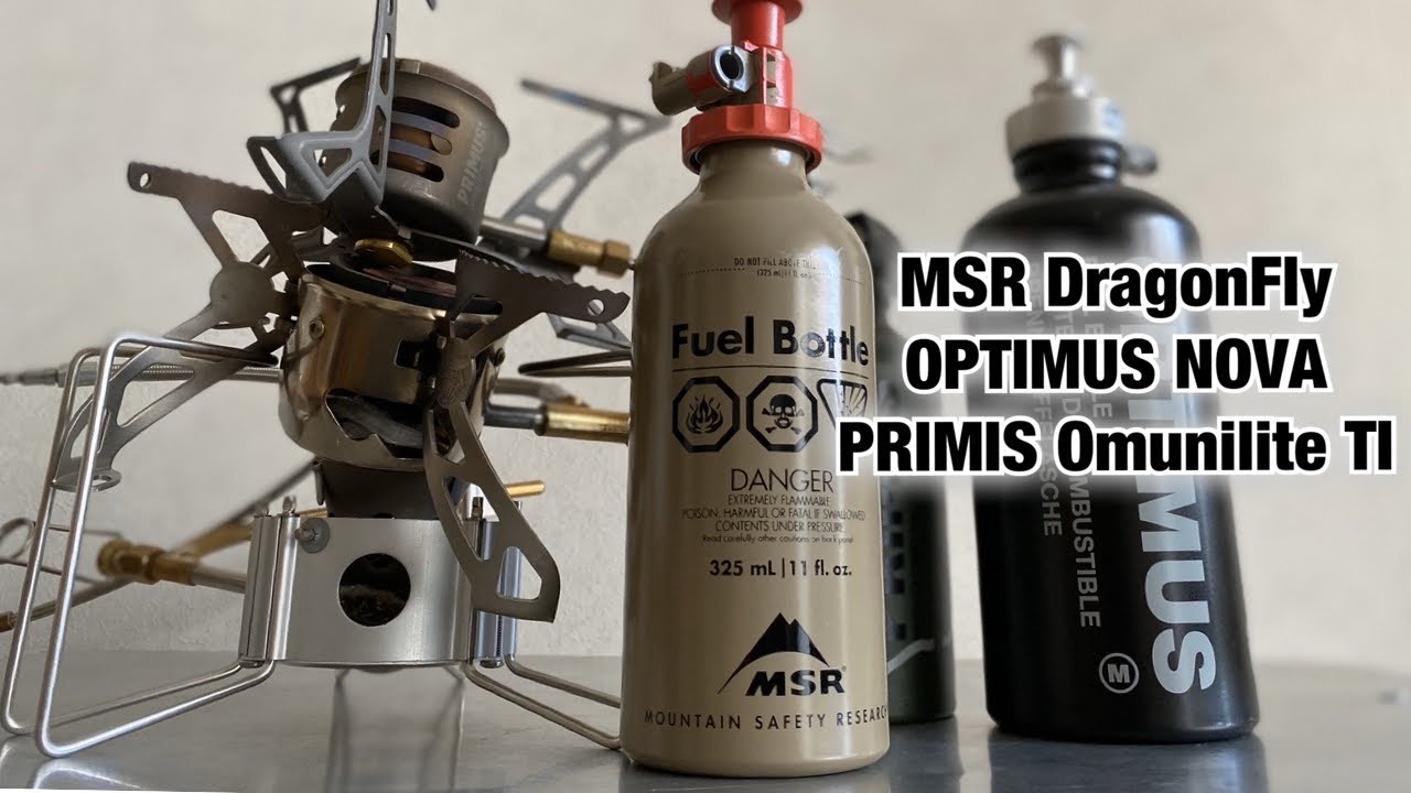 失敗し無いキャンプ道具選び　『MSR ドラゴンフライ』『OPTIMUS　NOVA』『PRIMUS omnilite TI』人気ブランドの分離型　液体燃料ストーブを比較