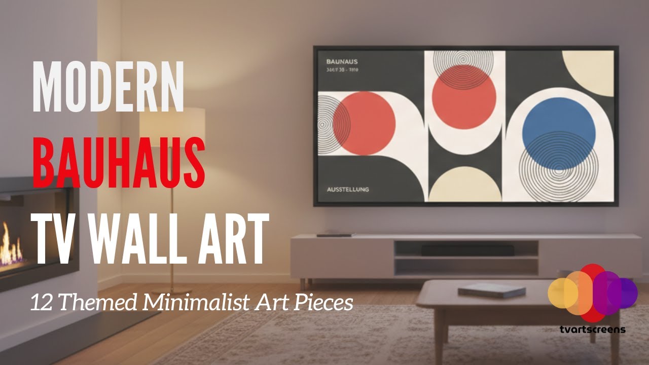 4K TV Art | 12 art pieces | Bauhaus Modern & Minimalist | Gallery for Samsung Frame & Smart TVs