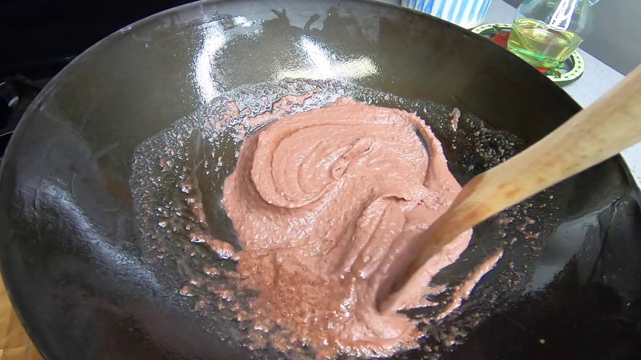 FRIJOLES VOLTEADOS O REFRITOS!! PARA PUPUSAS ETC..