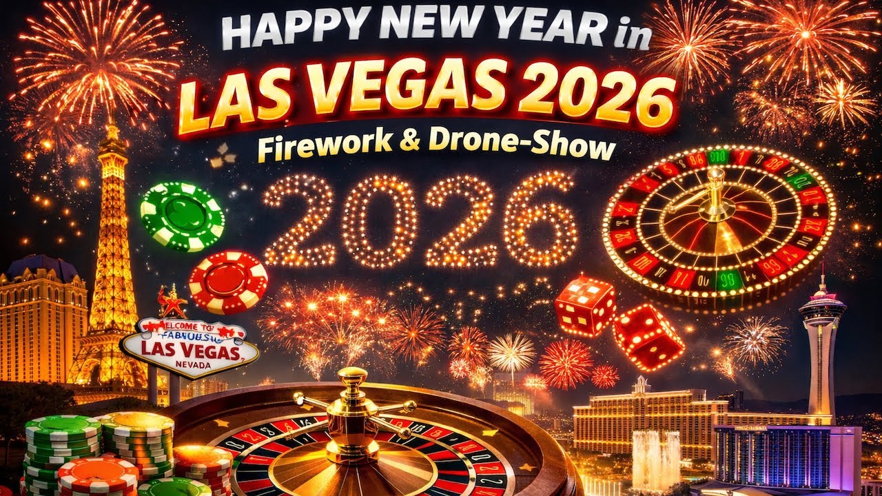 Las Vegas first-ever New Year's Eve Drone & Firework Show 2026  for America's Party 2026 celebration