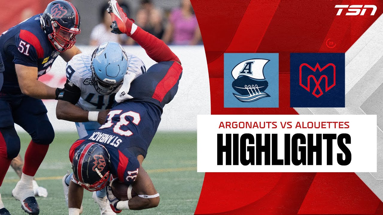 CFL WEEK 15 HIGHLIGHTS: Argonauts vs. Alouettes