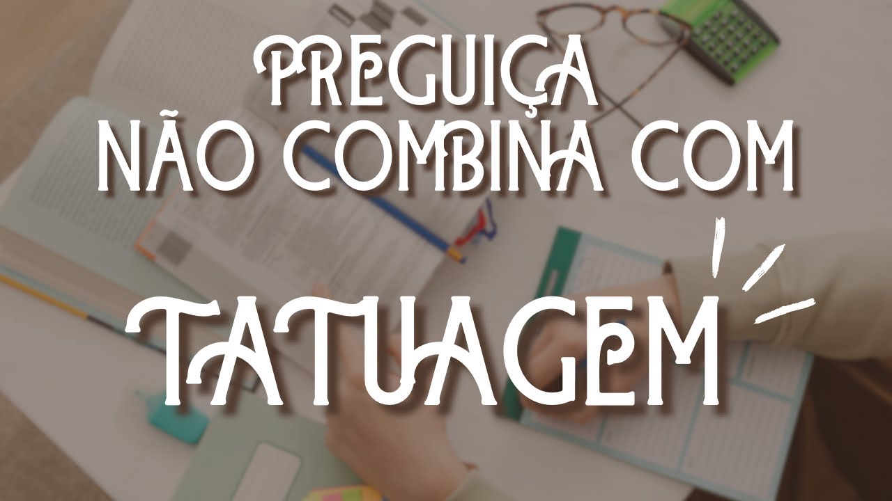 A lei do mínimo esforço não serve pra tatuador. Pelo menos, não pra mim!