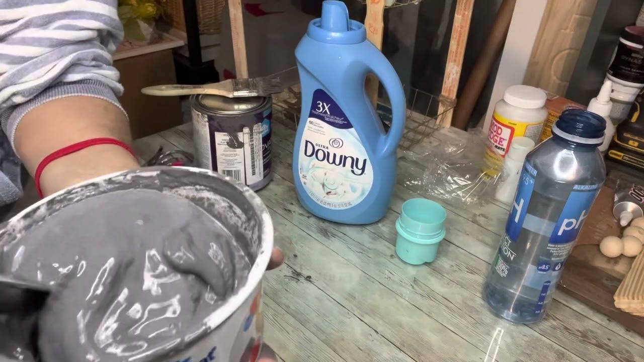 Pintando tela con técnica fácil y económica! El mueble quedó como nuevo! 