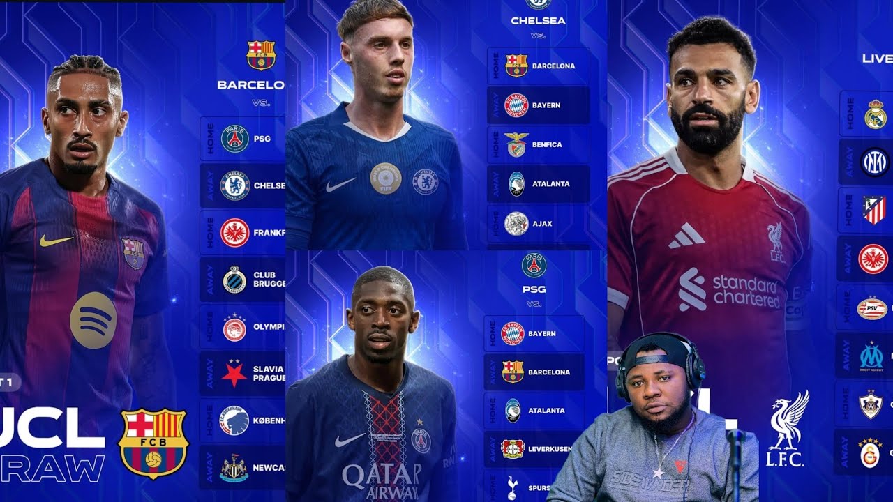 ♨️TOMBOLA YA CHAMPIONS LEAGUE🏆 UKO YAGENZE, UKO AMAKIPE AZAHURA  BARCELONA NA PSG BIZISOBANURA💥