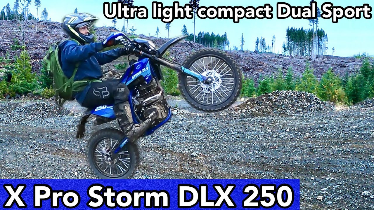 X Pro Storm DLX 250 ultra light Dual sport motorcycle perfect for smaller riders! #pitbike