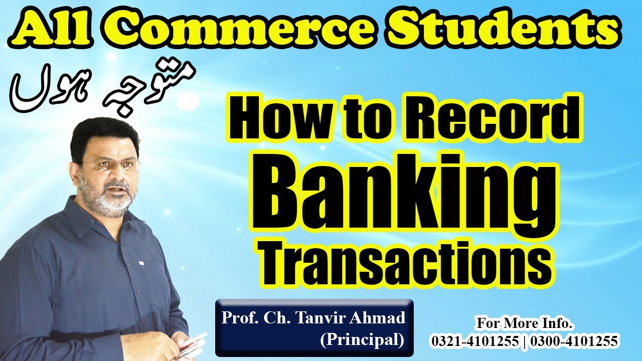 How to Record Banking Transactions in Accounting | Financial Accounting