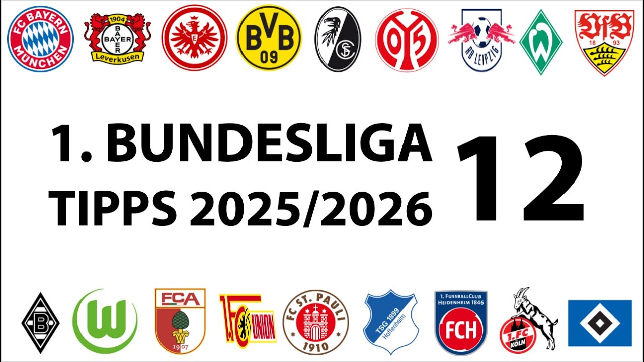 Bundesligatipps 1.Liga - 12.Spieltag - Saison 2025/2026
