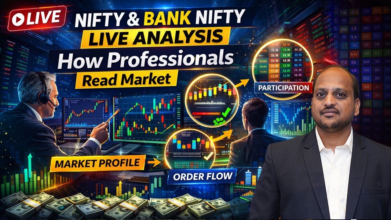 Nifty & Bank Nifty Live Analysis | How Professionals Read Market | 19-02-2026 | Raj Gaikwad