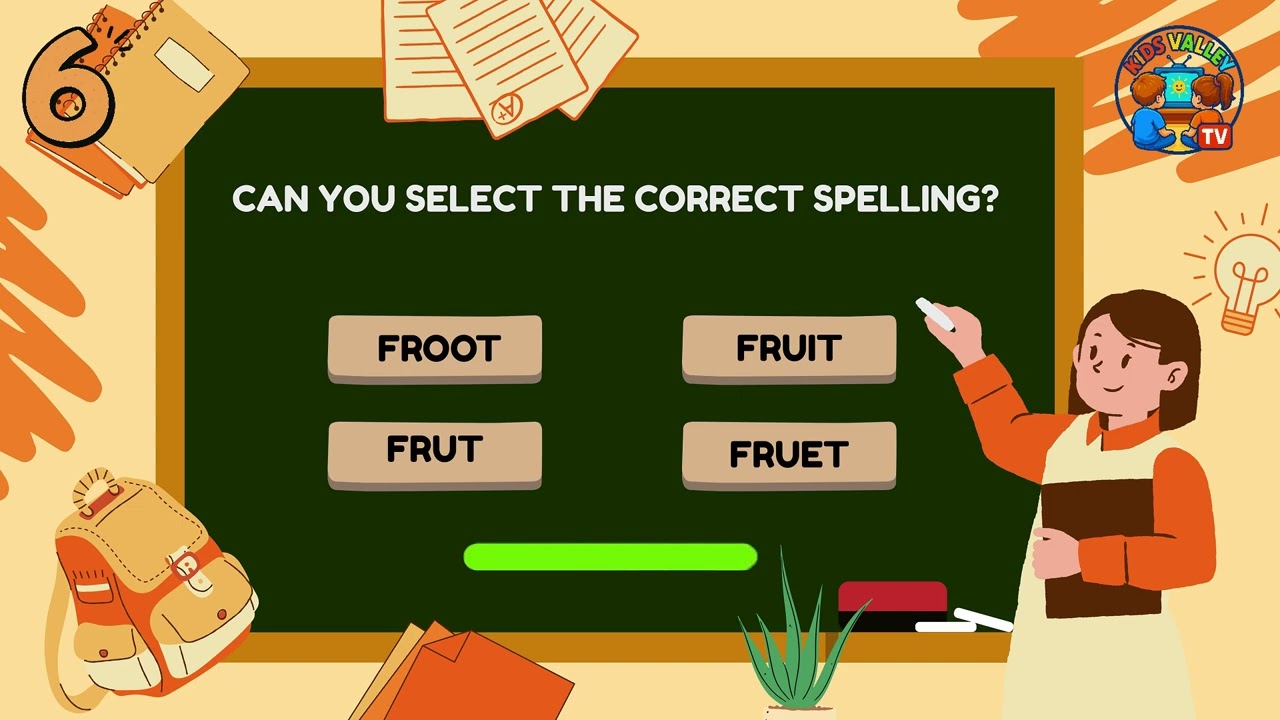 Grade 2 Spelling Quiz | English Spelling Practice for Kids
