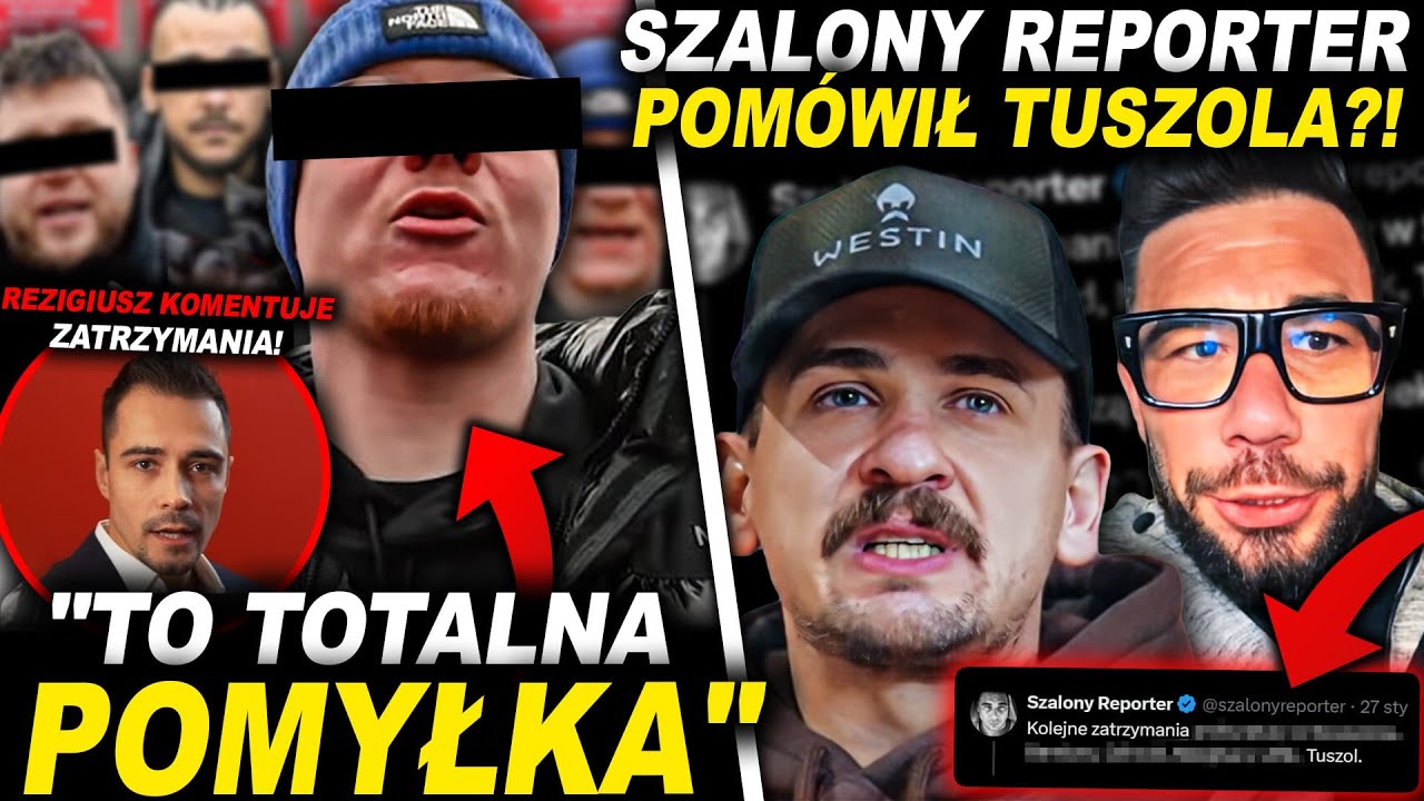DZINOLD KOMENTUJE ZATRZYMANIE! (SZALONY REPORTER, TUSZOL, BUNGEE, NITRO, REZIGIUSZ)