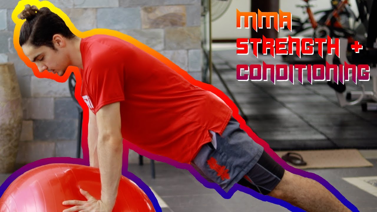 MMA Strength & Conditioning Exercises Using a Gym Ball