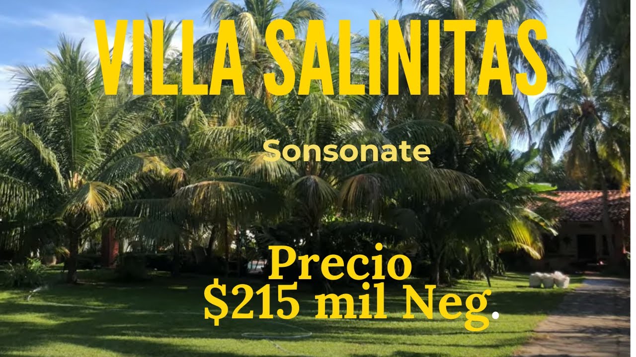 NO DISPONIBLE!!!!!! Rancho de playa Villas Salinitas Sonsonate