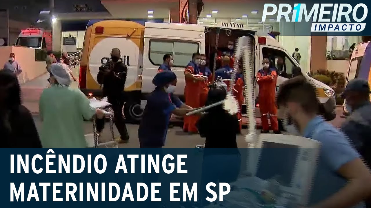 Curto-circuito teria causado incêndio em maternidade de SP | Primeiro Impacto (07/09/21)