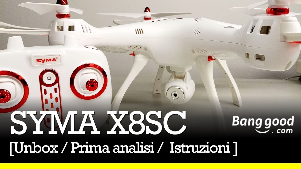 Syma X8 SC - il nuovo drone della serie X8 (parte 1) [Banggood]