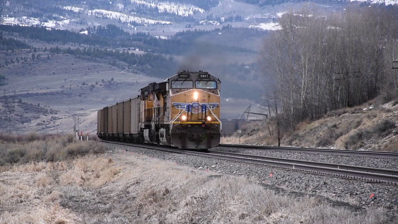 Busy day on the Moffat Sub Mar 25, 2017 Part 3, Gore Canyon to Byres Canyon, feat: #6 and coal train
