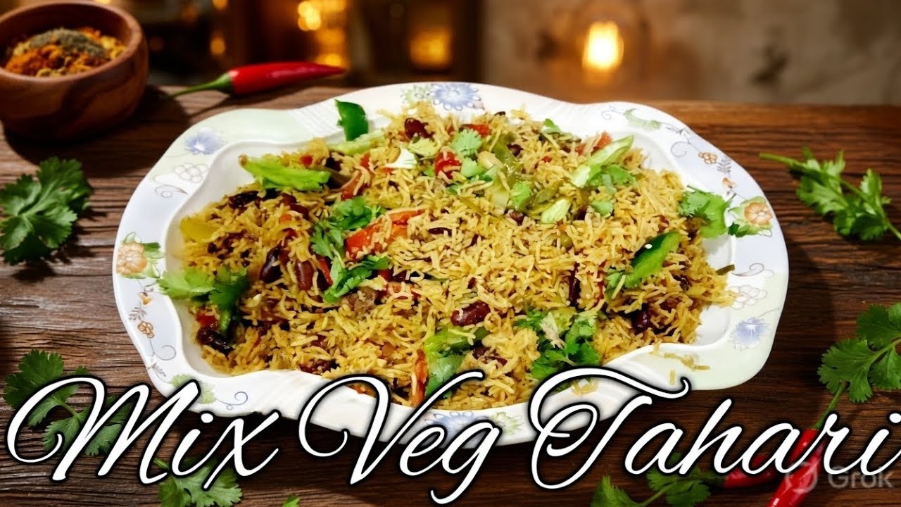 Mix Veg Tahari Recipe #Tahari#Recipe#Mixveg#RazmaTahari#newrecipe#food#mixveg#Tahari#tehri#recipe#😋