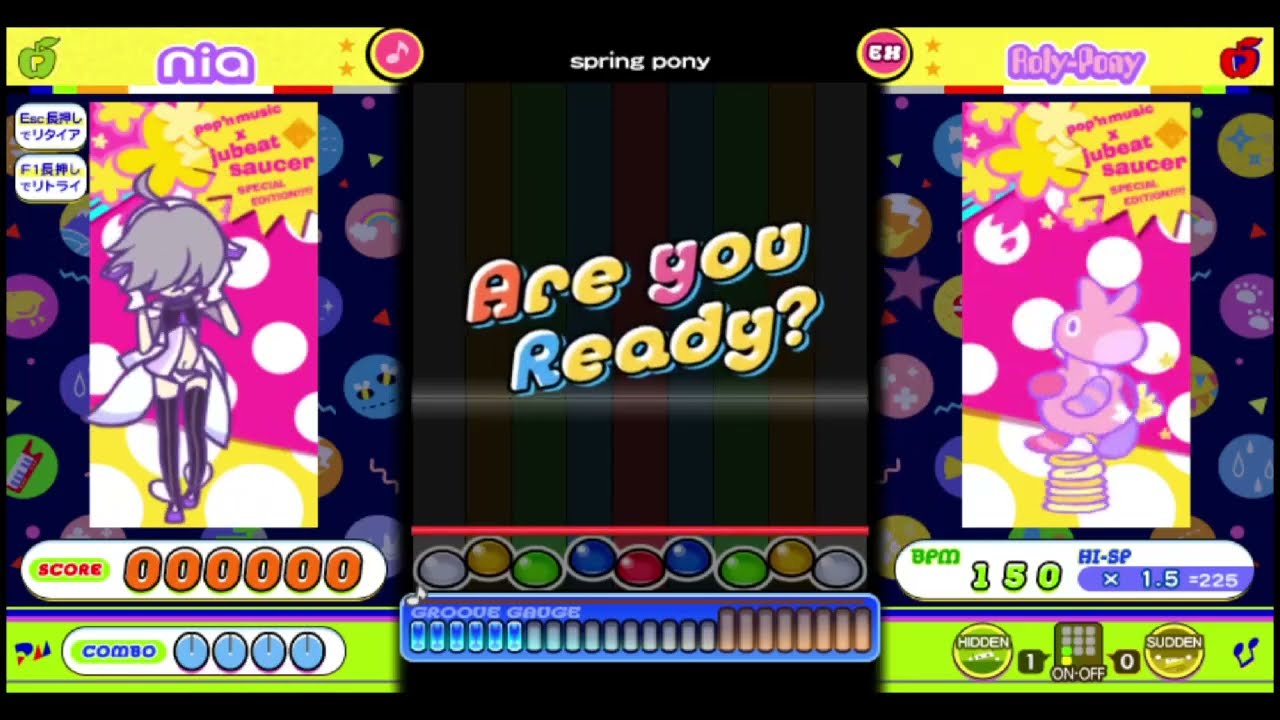 【ポップンLively】スプリングテクノEX【謎色&HIDSUD】