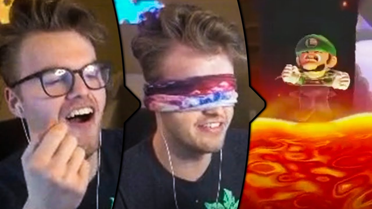 raysfire laughs at raysfire for being dumb (and also blindfolded)