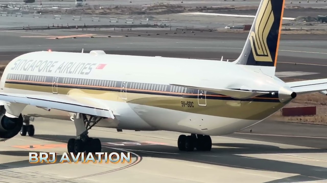 B787-10 Singapore Airlines (9V-SDC) take off // #aviation #boeing #b787 #singaporeairlines #airplane