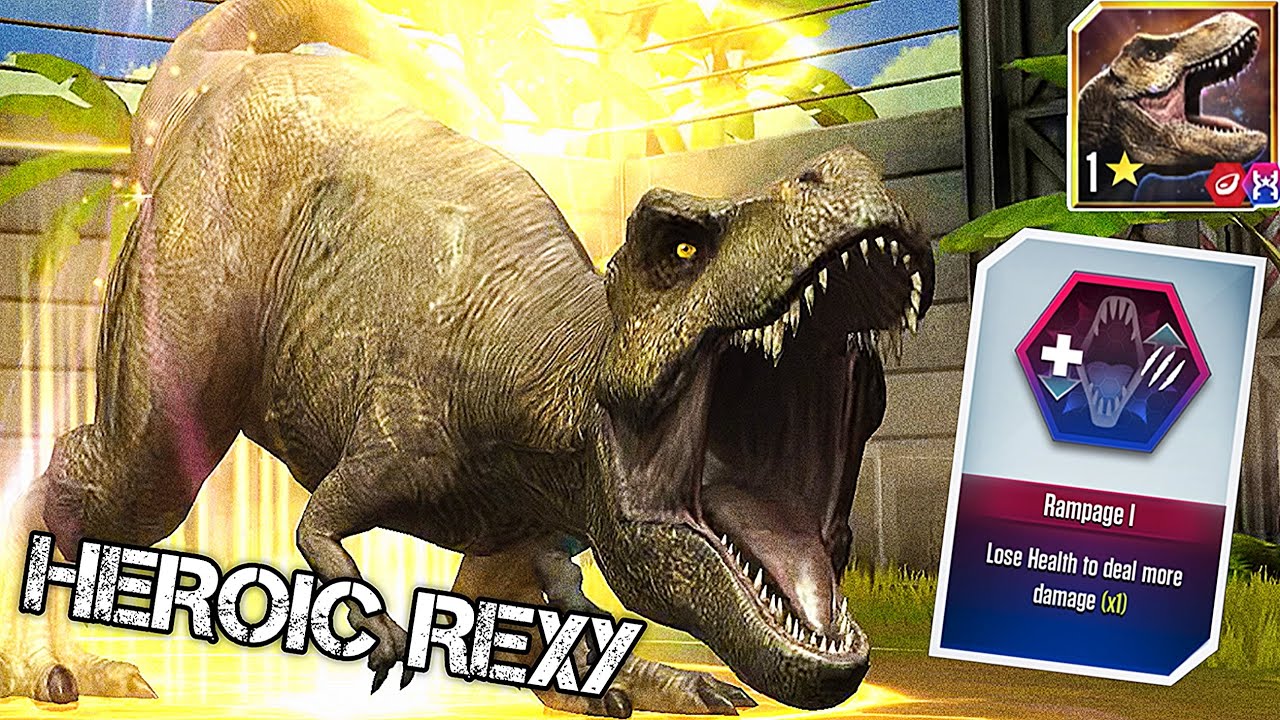 Jurassic World: The Game EP925 HEROIC REXY