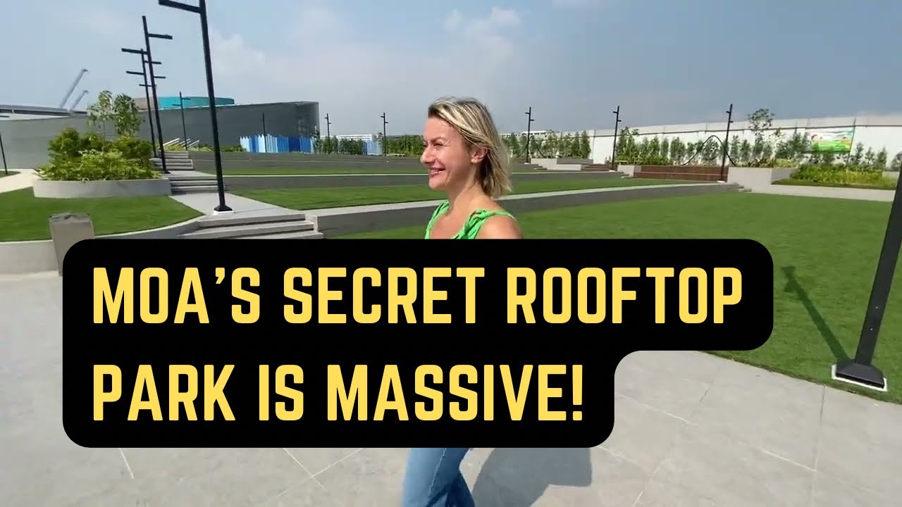 MOA Sky Full Walking Tour: Is This Manila's Best NEW FREE Park? | Rooftop Garden at Mall of Asia