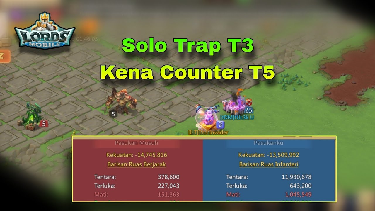 Solo Trap T3 Kena Counter T5 Full Mythic - Lords Mobile #lordsmobile #solotraplordsmobile 