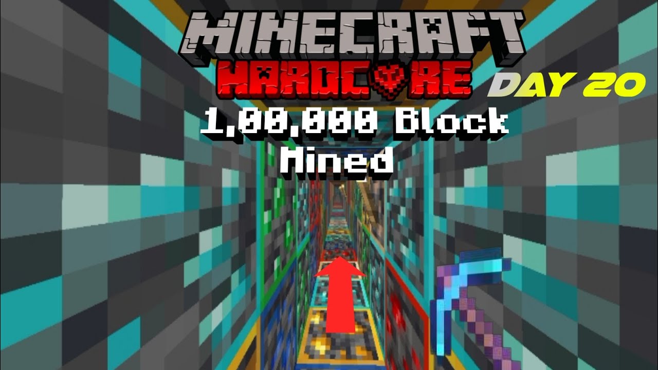 I Mined 1,00,000 Blocks To Make The Longest Tunnel in Minecraft Day 20 | Hindi | Rakshan 75 