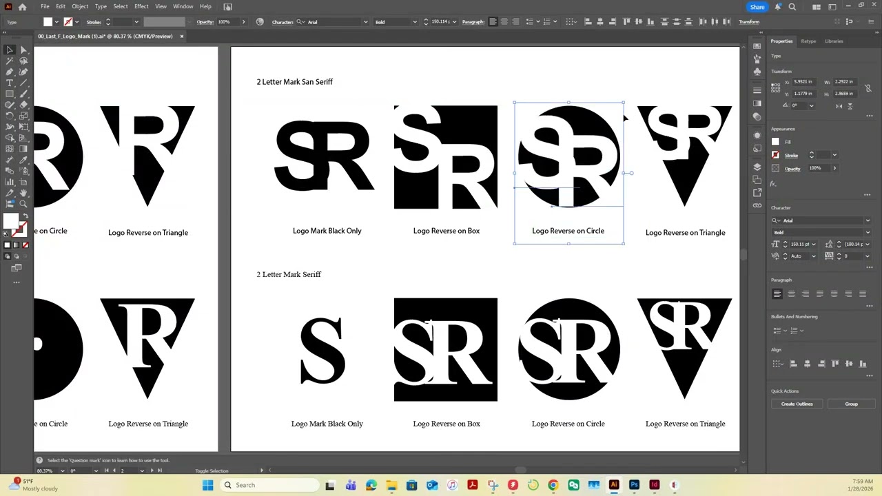 Designing Wordmark and Lettermark Logos in Illustrator