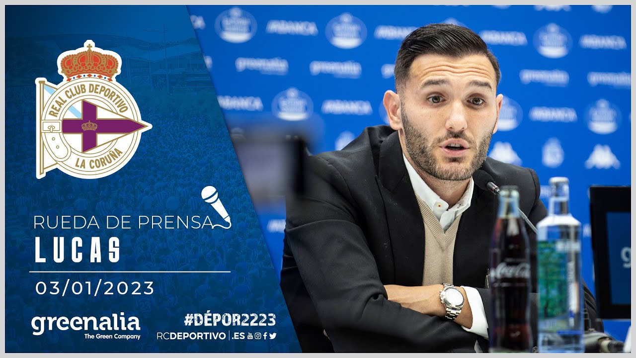 Rueda de prensa de Lucas Pérez. 03.01.2023