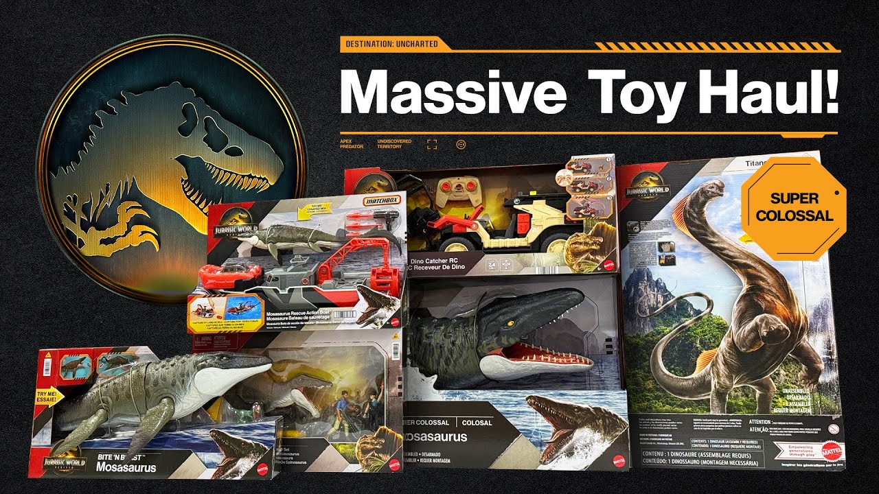 MASSIVE Jurassic World Rebirth Toy Haul, 4K Unboxing + Review New from Mattel / CollectJurassic.com