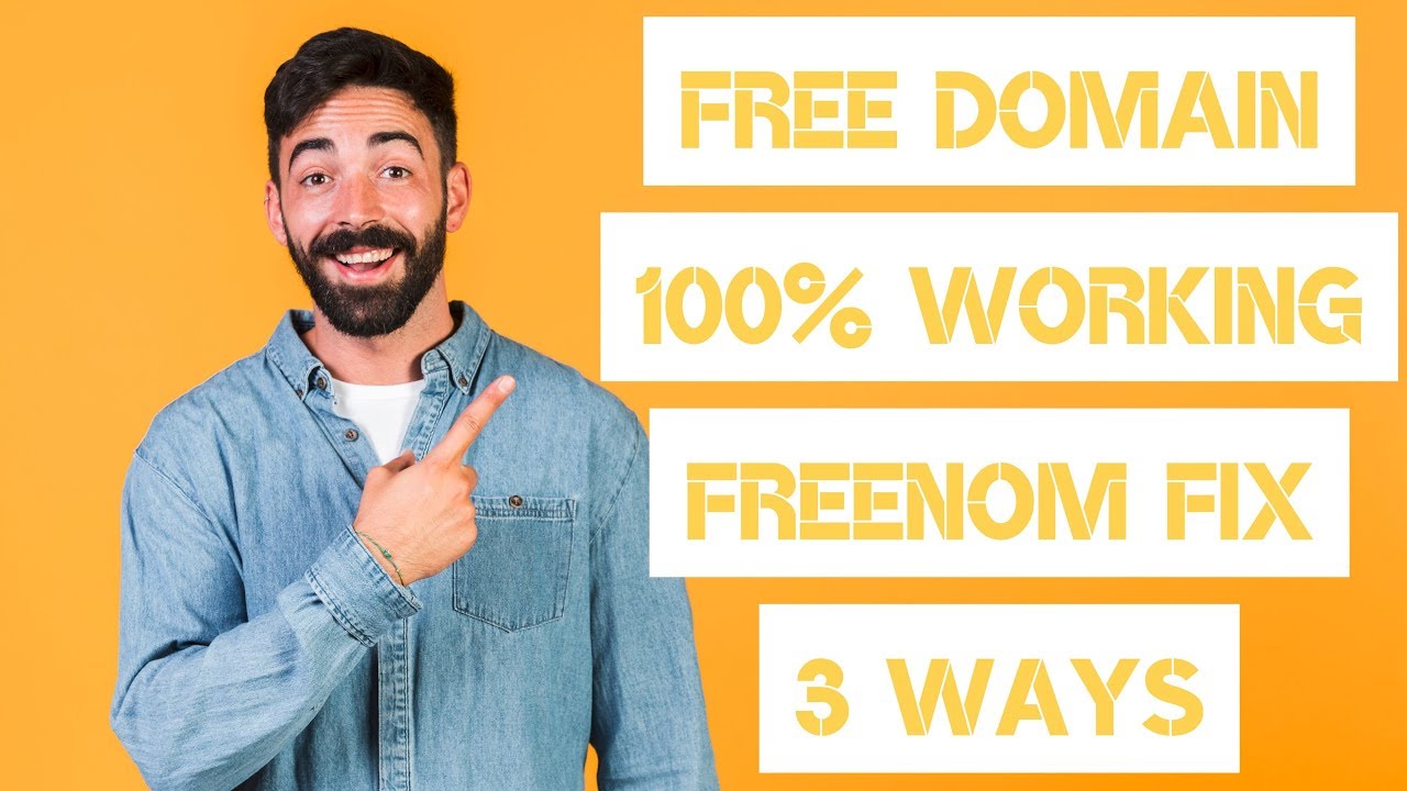 HOW TO GET A FREE DOMAIN NAME 🤑 FIX FREENOM 