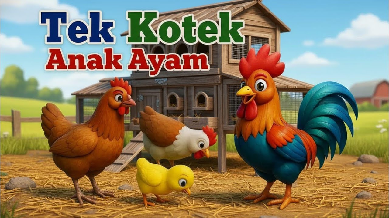 Tek Kotek Kotek | Lagu Anak Ayam Lucu & Edukatif | Lagu Anak Indonesia Terpopuler 2024