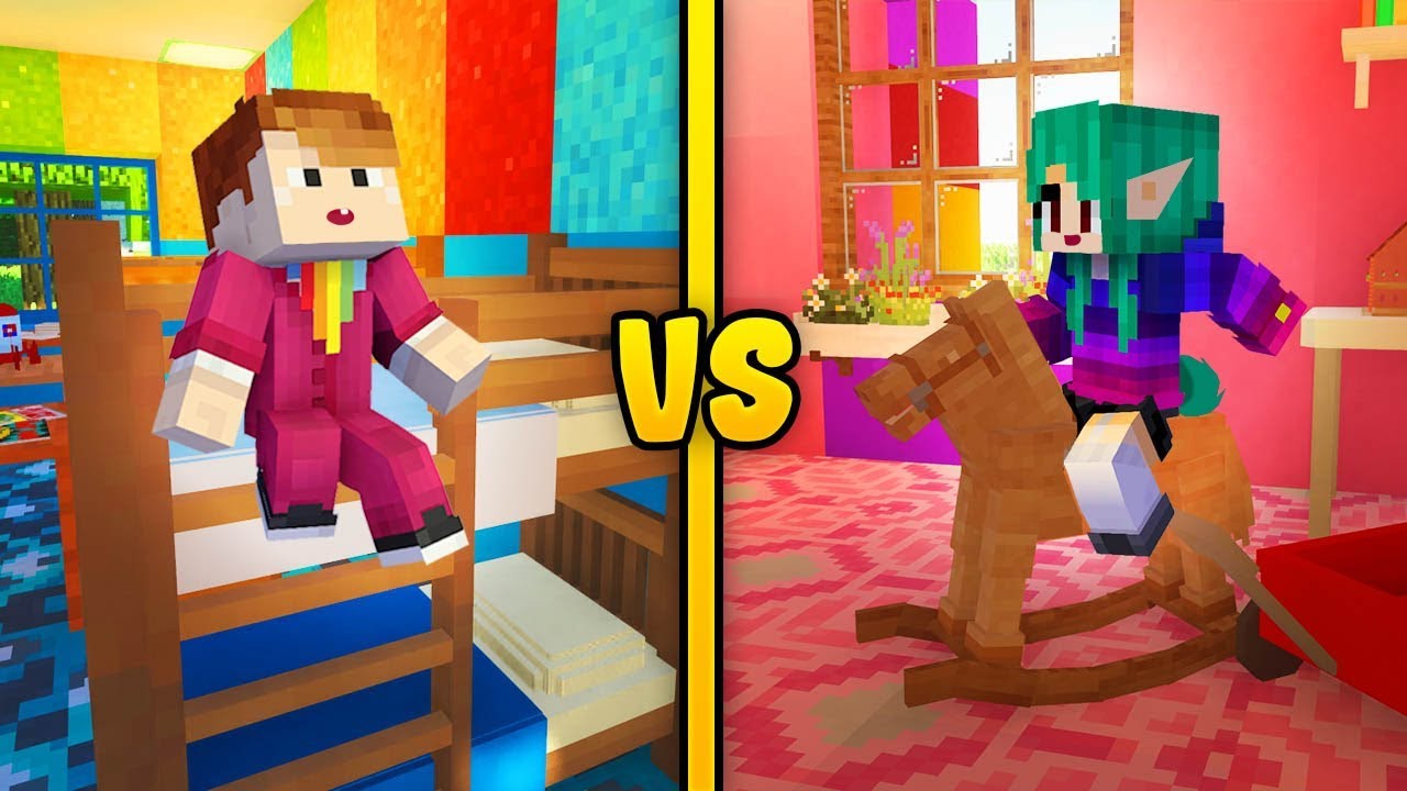 PRZEDSZKOLE DZIEWCZYNA VS CHŁOPAK - Minecraft | CZOKLET VS GAENALI