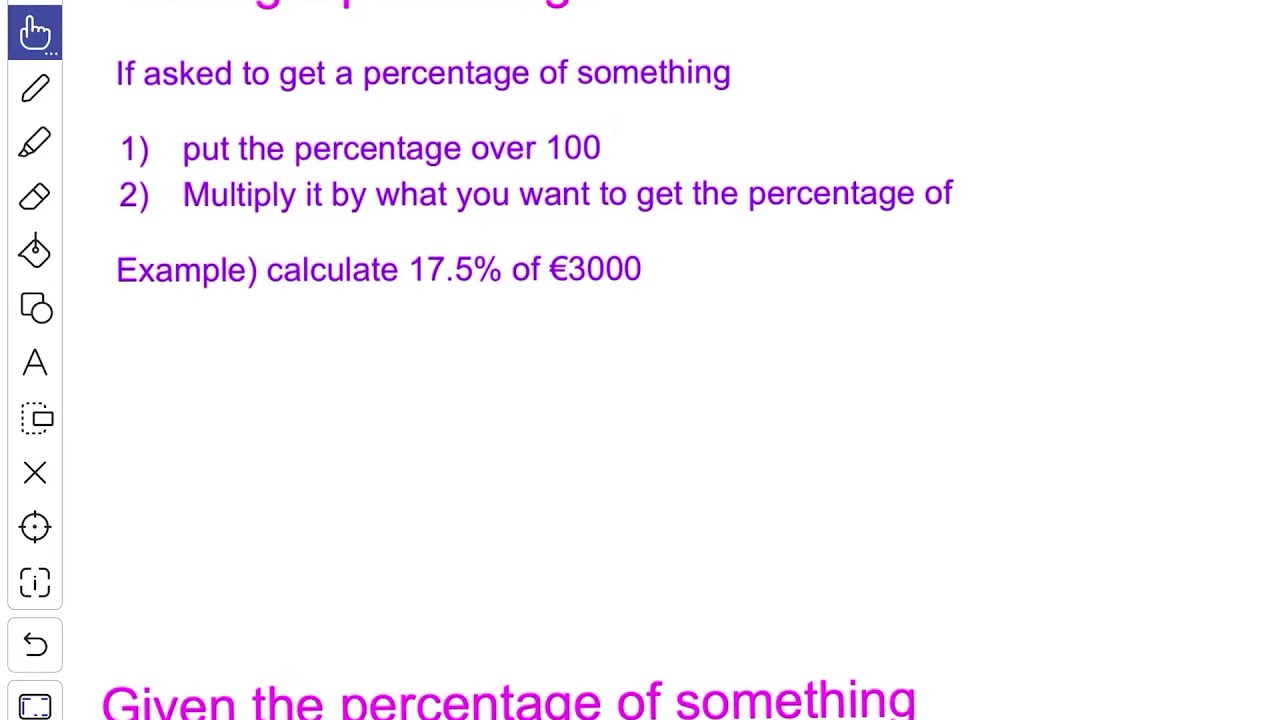 JC Applied arithmetic 1: Percentages and VAT