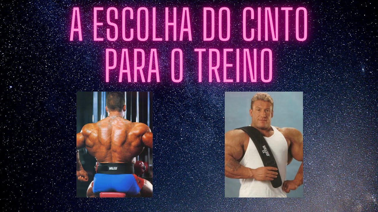 A escolha do cinto para o treino