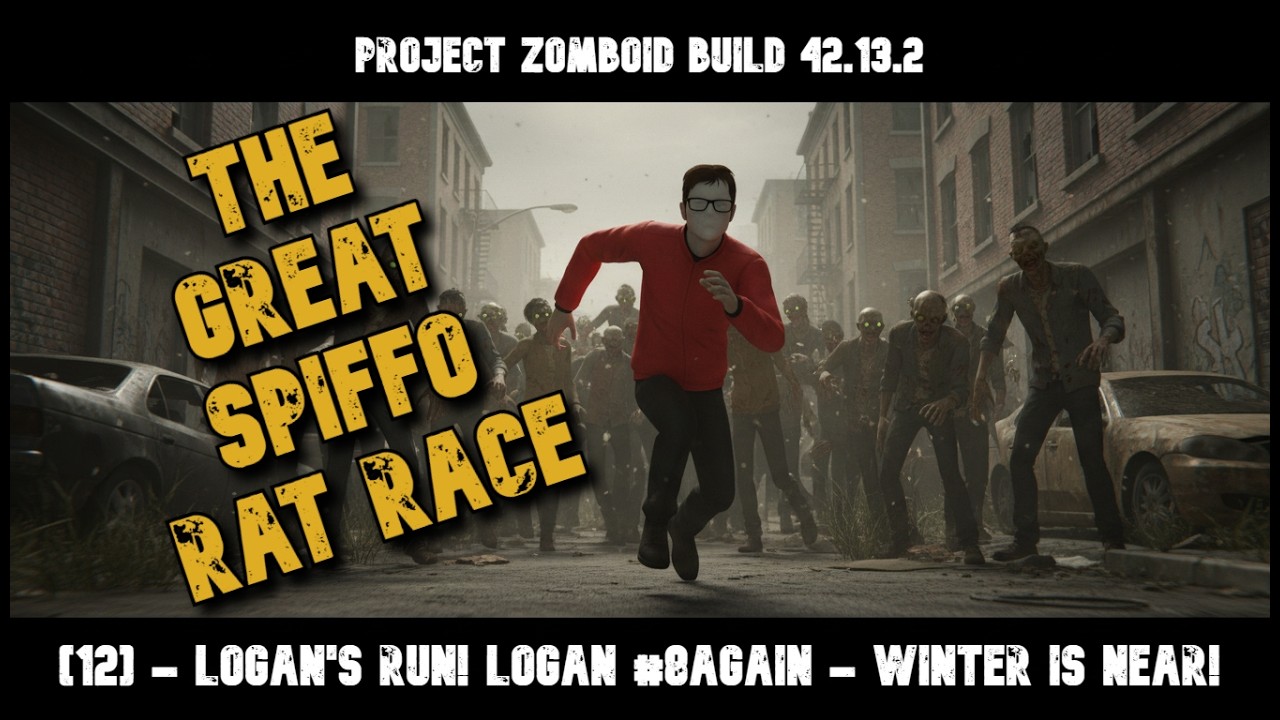Ep. 12 - Logan's Run! Logan#8Again| Project Zomboid B42.13.2|No Mods|GSRR #ratrace