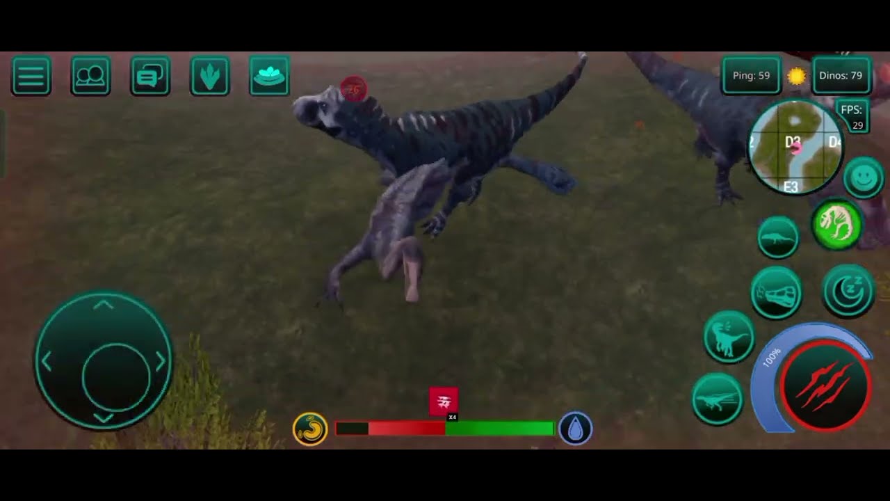 T-rex vs China player (FUN) (The cursed isle) #thecursedisle #MMMtheking