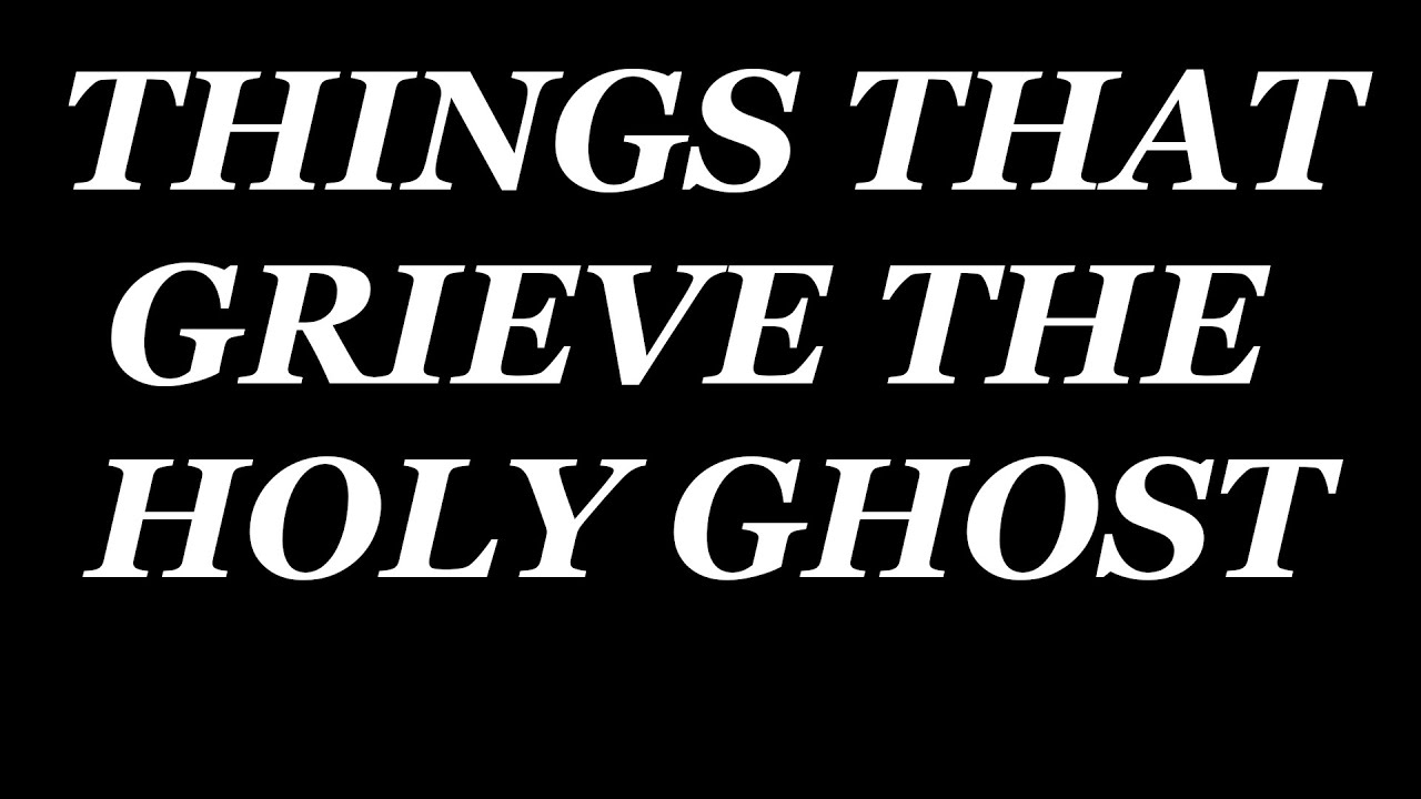 CODY ZORN - THINGS THAT GRIEVE THE HOLY GHOST