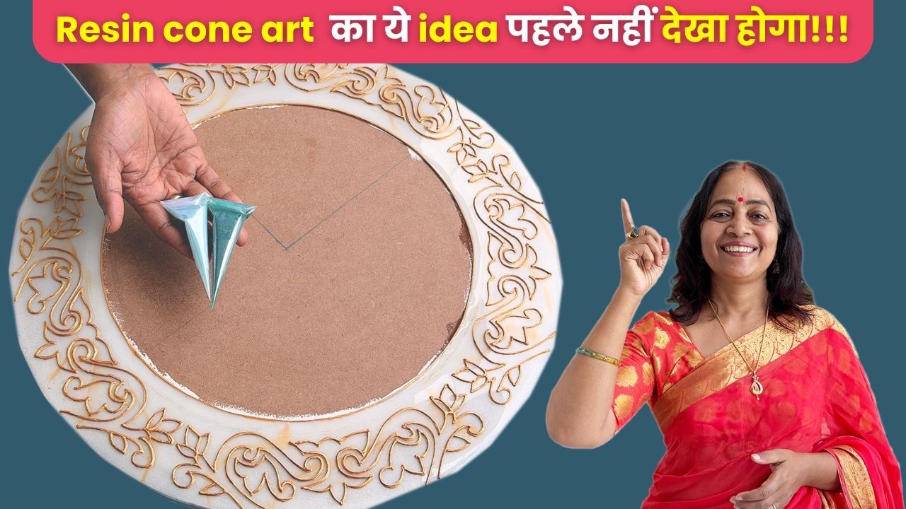 How to make Viral Orelia resin cone art | New Idea | Full Tutorial