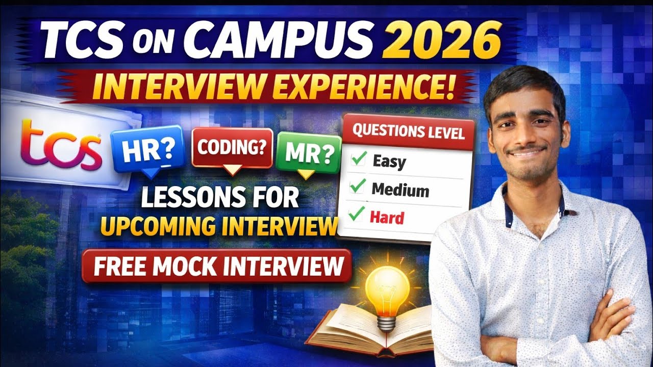TCS On Campus 2026 Interview Experience | HR, Coding & MR Questions #tcsnqt2026