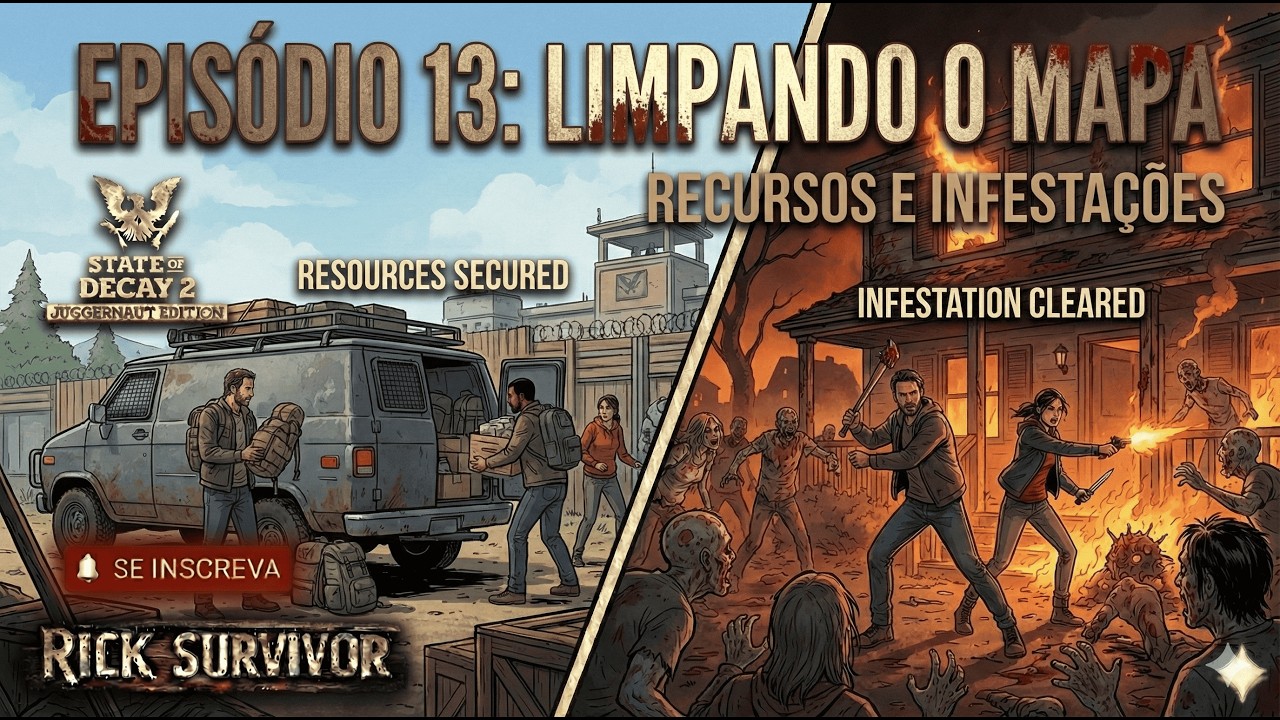State of Decay 2- #EP 13 LIMPANDO O MAPA: RECURSOS E INFESTAÇÕES