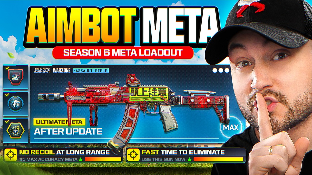 the *NEW* BROKEN NO RECOIL AR META LOADOUT in Warzone! (Best Warzone Meta Loadout)