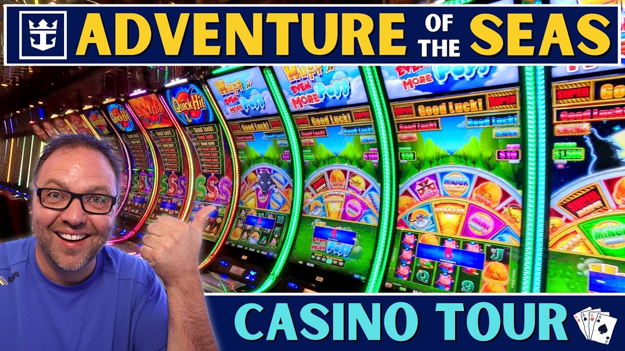Royal Caribbean Adventure of the Seas Casino Royale Tour (Full Walkthrough!)