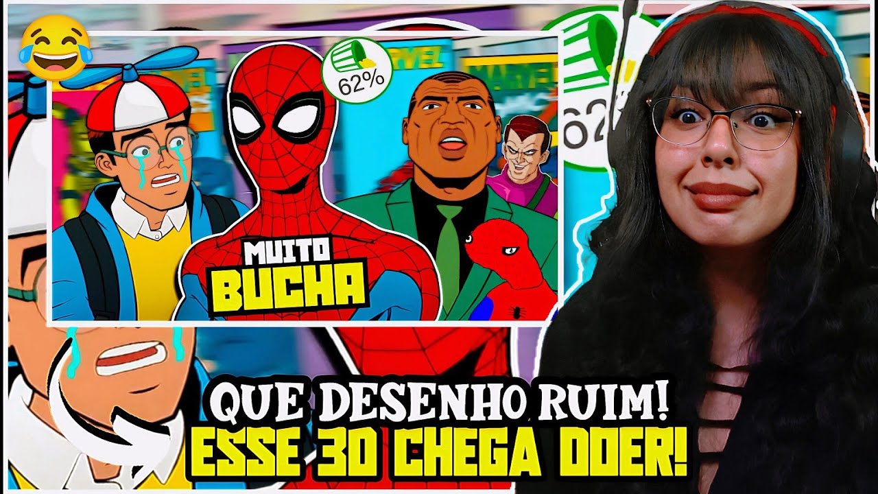 (DOR APENAS..😫) O Novo Desenho BUCHA do HOMEM ARANHA KKKKKKKKKKKKK🤣😂 - Viajante Galáctico | React