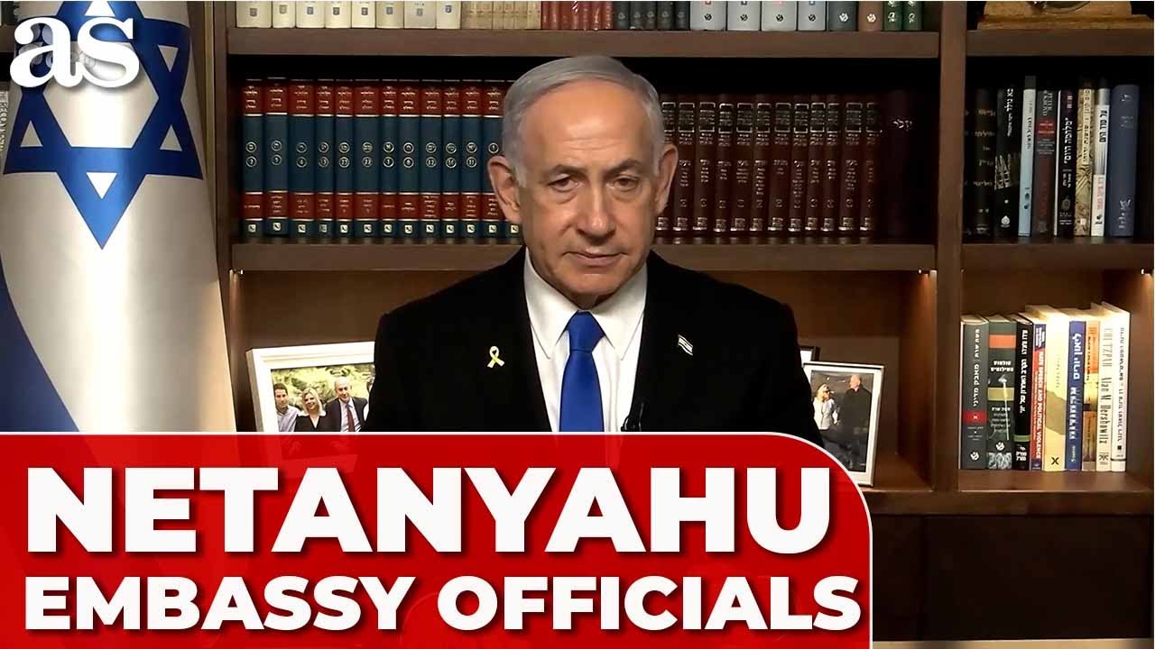 NETANYAHU condemns 'horrific' killing of ISRAELI EMBASSY OFFICIALS in DC