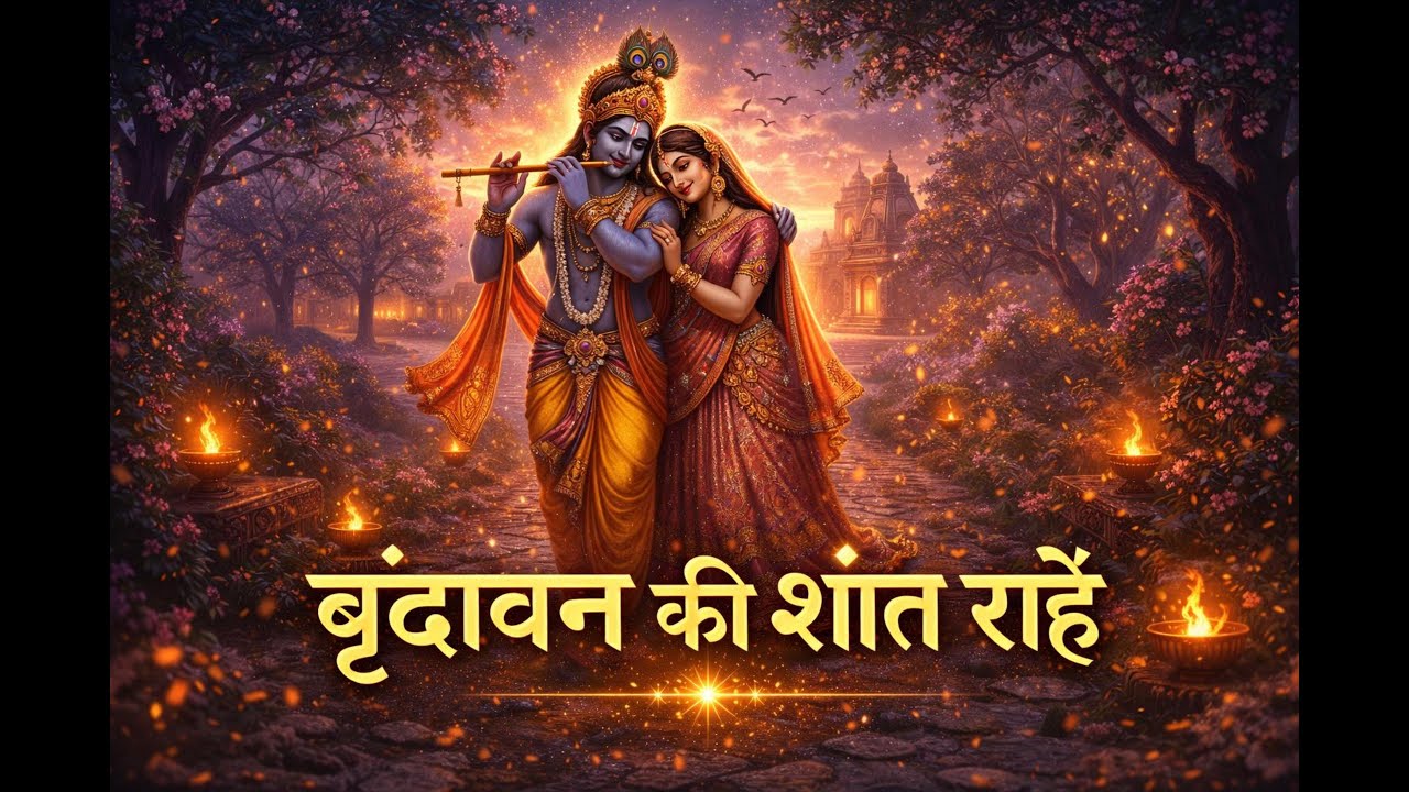 Vrindavan Ki Shaant Rahein | Krishna Flute Meditation Bhajan | शांत, सुकून भरी भक्ति संगीत