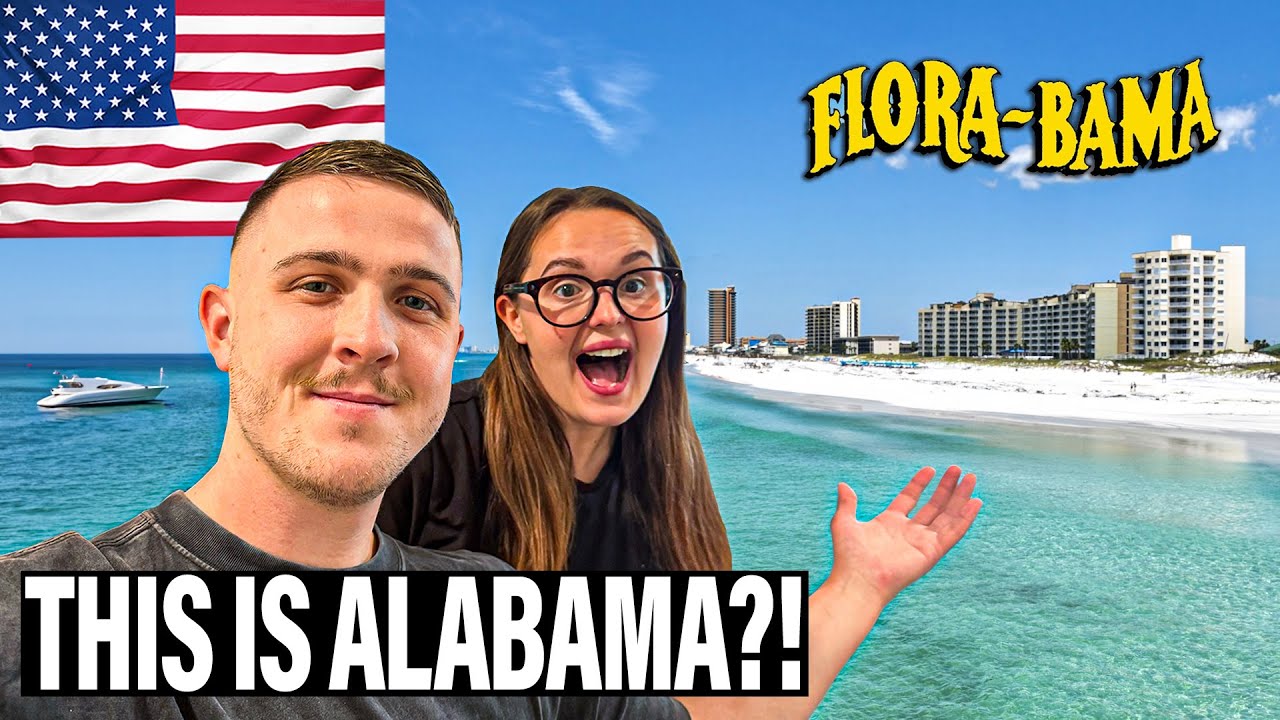 Британская пара в шоке от пляжа Парадайз в Алабаме 🇺🇸 (Flora-Bama)