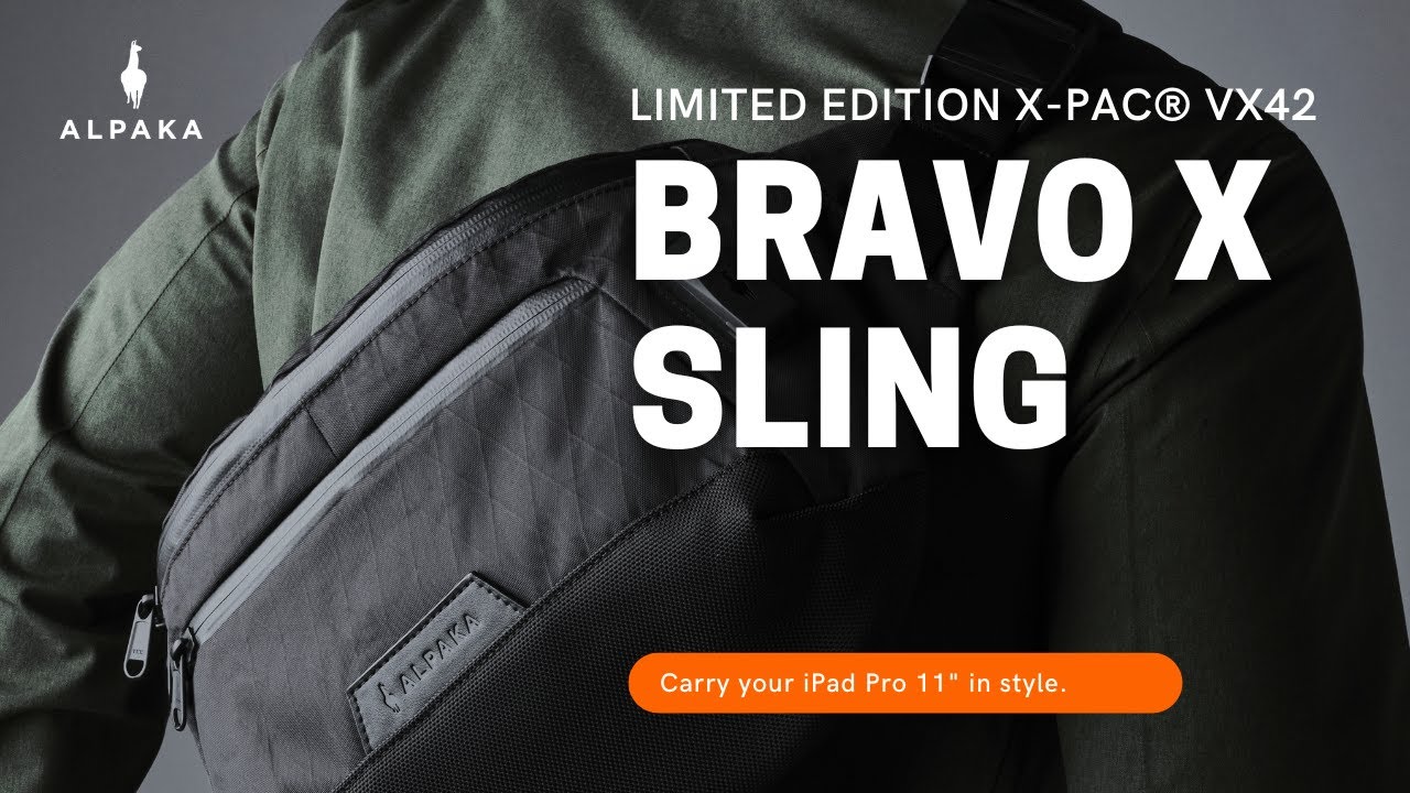 Bravo X Sling X-Pac&reg; VX42 Black - Limited Edition #alpakagear #keepmovingforward #tech