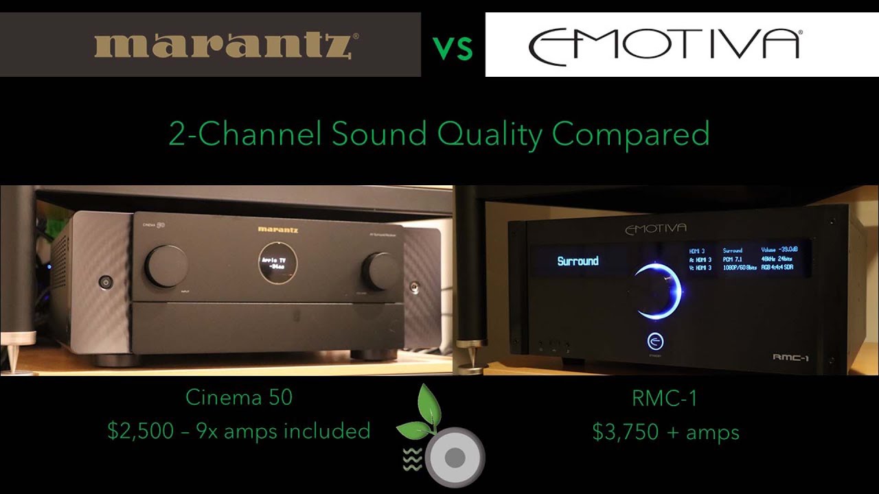 Emotiva RMC-1 vs Marantz Cinema 50 Sound Quality